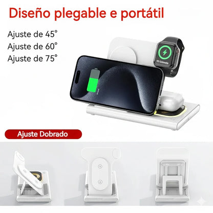 🔋CARGADOR INALÁMBRICO 3 en 1 - "🔥OFERTA 50% DE DESCUENTO +🚛 ENVÍO GRATIS HOY"