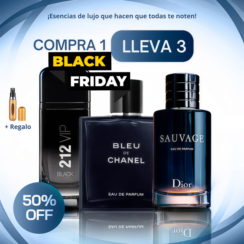 Kit 3 Perfumes Importados 100ml c/u + regalo Exclusivo [🚨ÚLTIMAS UNIDADES]