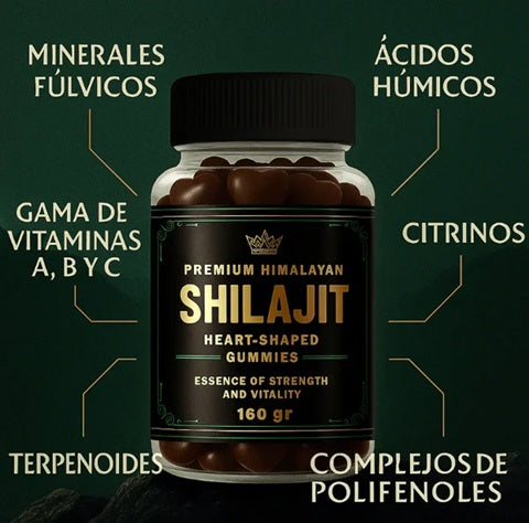SHILAJIT GUMMIES PREMIUM 160gr - 💪POTENCIALIZA TU TESTOSTERONA🔥