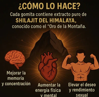 SHILAJIT GUMMIES PREMIUM 160gr - 💪POTENCIALIZA TU TESTOSTERONA🔥