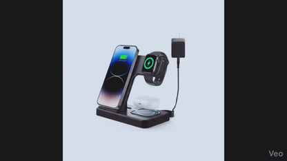 🔋CARGADOR INALÁMBRICO 3 en 1 - "🔥OFERTA 50% DE DESCUENTO +🚛 ENVÍO GRATIS HOY"